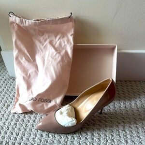 Brand new, never worn tan Sergio Rossi heels.